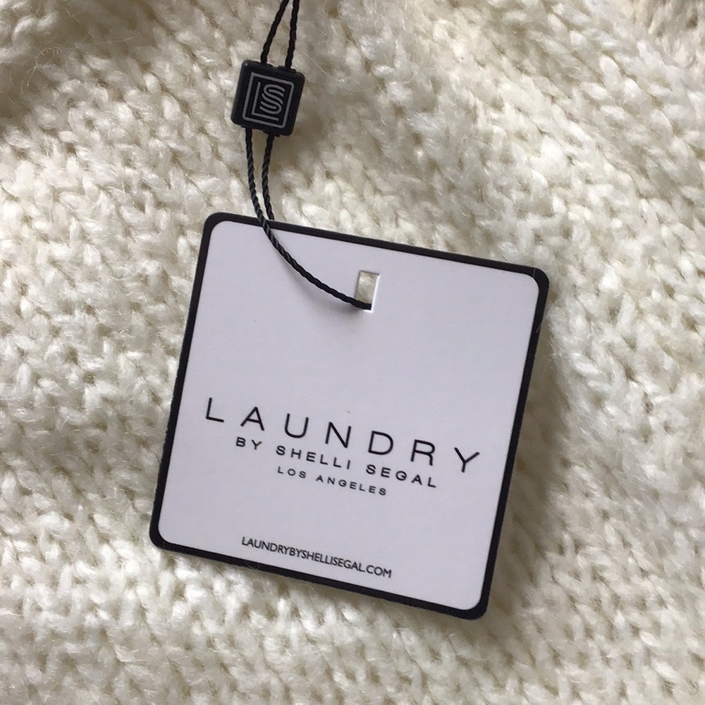 NWT Laundry By Shelli Segal Balloon Sleeve Soft Wool Blend Ivory Sweater S - Picture 8 of 14